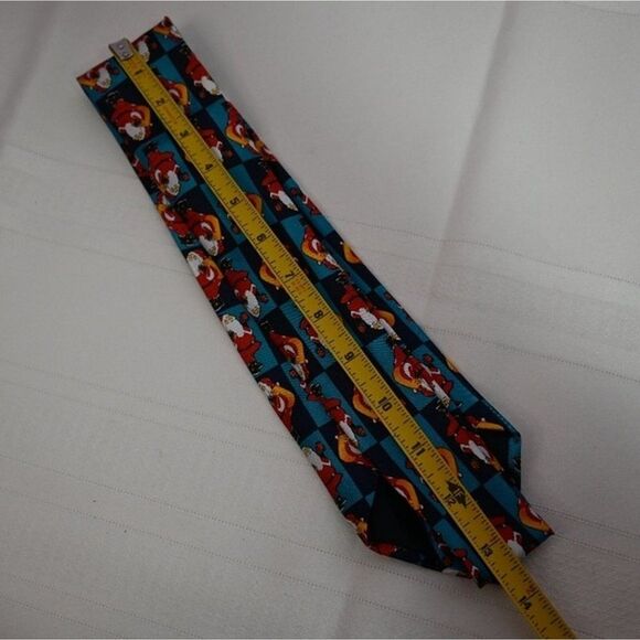 Funtyme Christmas Santa Print Neck Tie 54 Long - Picture 7 of 7